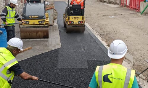 Tarmac work at Jameson's distillery in Midleton